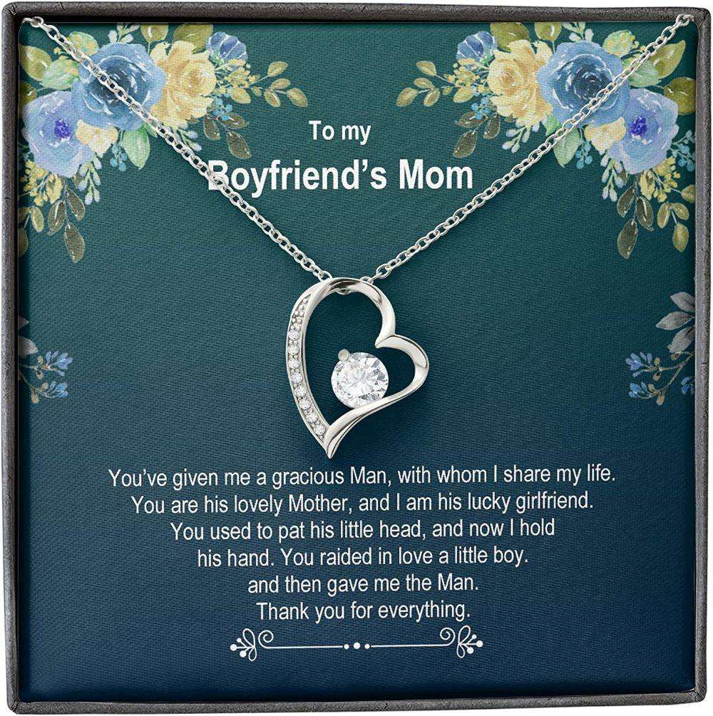 Mom Necklace, Mother-In-Law Necklace, Boyfriend’S Mom Necklace, Presents For Mother Gifts, Raise Boy Thank Gifts for Mother (Mom) Rakva