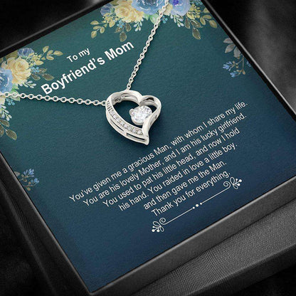 Mom Necklace, Mother-In-Law Necklace, Boyfriend’S Mom Necklace, Presents For Mother Gifts, Raise Boy Thank Gifts for Mother (Mom) Rakva