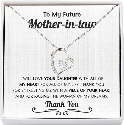 Mom Necklace, Mother-In-Law Necklace, Future Mother In Law Necklace From Son In Law, Mother Of The Bride Gift From Groom Gifts for Mother (Mom) Rakva