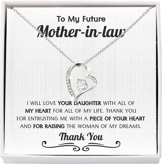 Mom Necklace, Mother-In-Law Necklace, Future Mother In Law Necklace From Son In Law, Mother Of The Bride Gift From Groom Gifts for Mother (Mom) Rakva