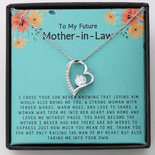 Mom Necklace, Mother-In-Law Necklace, Future Mother In Law Necklace Gift From Bride On Wedding, Mother’S Day Gifts for Mother (Mom) Rakva