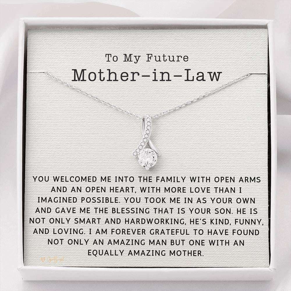 Mom Necklace, Mother-In-Law Necklace, Future Mother In Law Necklace Gift From Bride On Wedding, Mother’S Day Gifts for Mother (Mom) Rakva