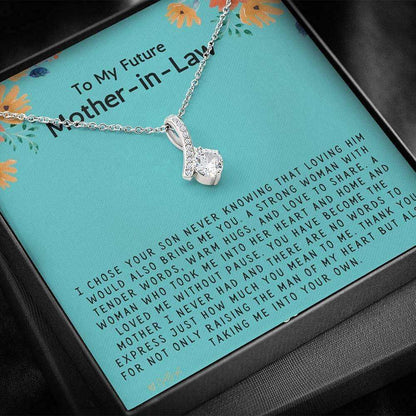 Mom Necklace, Mother-In-Law Necklace, Future Mother In Law Necklace Gift From Bride On Wedding, Mother’S Day Gifts for Mother (Mom) Rakva