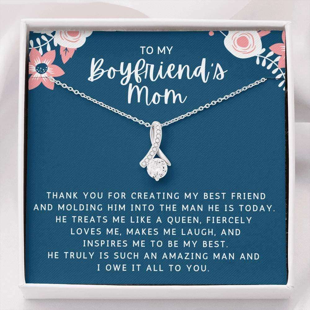 Mom Necklace, Mother-In-Law Necklace, Gift To My Boyfriend’S Mom Necklace Gift For Boyfriend’S Mom Birthday Gifts for Mother (Mom) Rakva