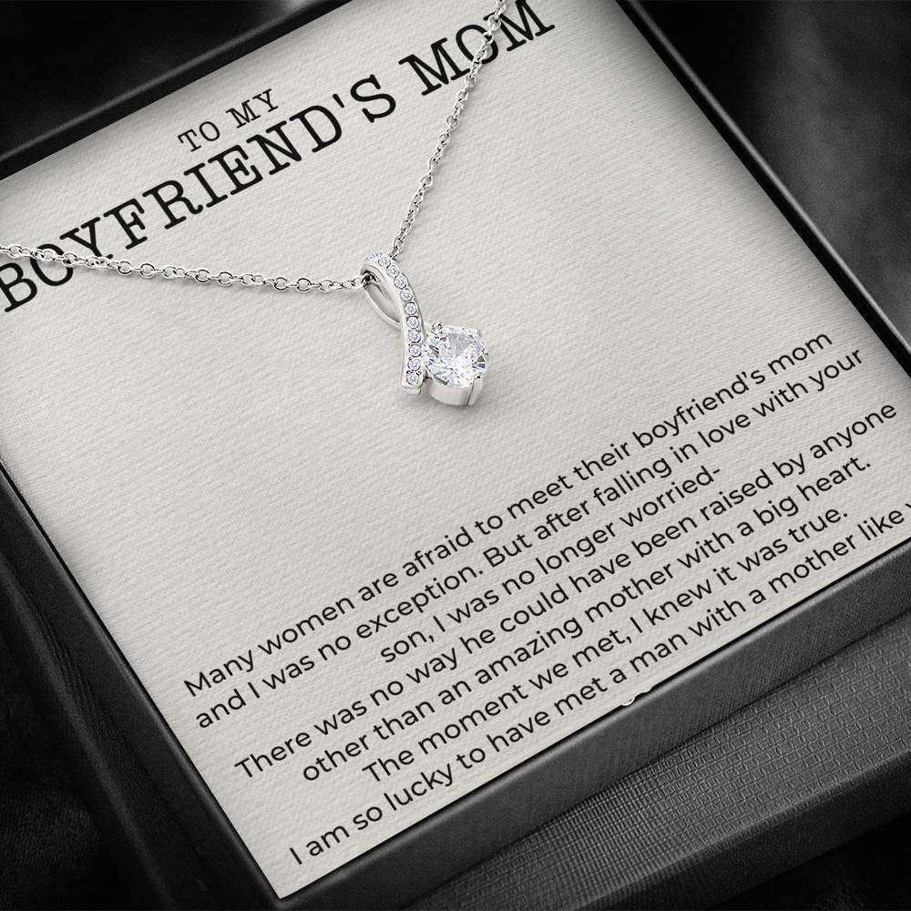 Mom Necklace, Mother-In-Law Necklace, Gift To My Boyfriend’S Mom Necklace, Gift For Future Mother-In-Law Gifts for Mother (Mom) Rakva