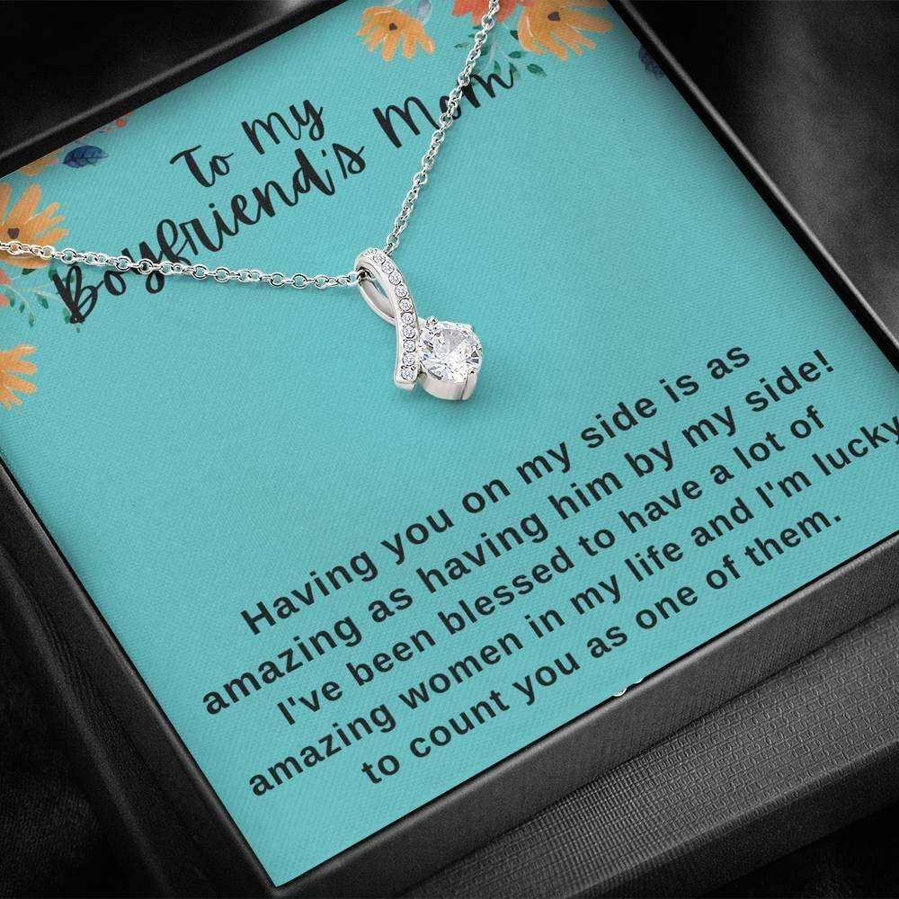 Mom Necklace, Mother-In-Law Necklace, Gift To My Boyfriend’S Mom Necklace, Gift For Future Mother-In-Law Gifts for Mother (Mom) Rakva