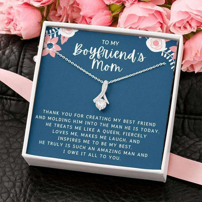 Mom Necklace, Mother-In-Law Necklace, Gift To My Boyfriend’S Mom Necklace, Gift For Future Mother-In-Law Gifts for Mother (Mom) Rakva