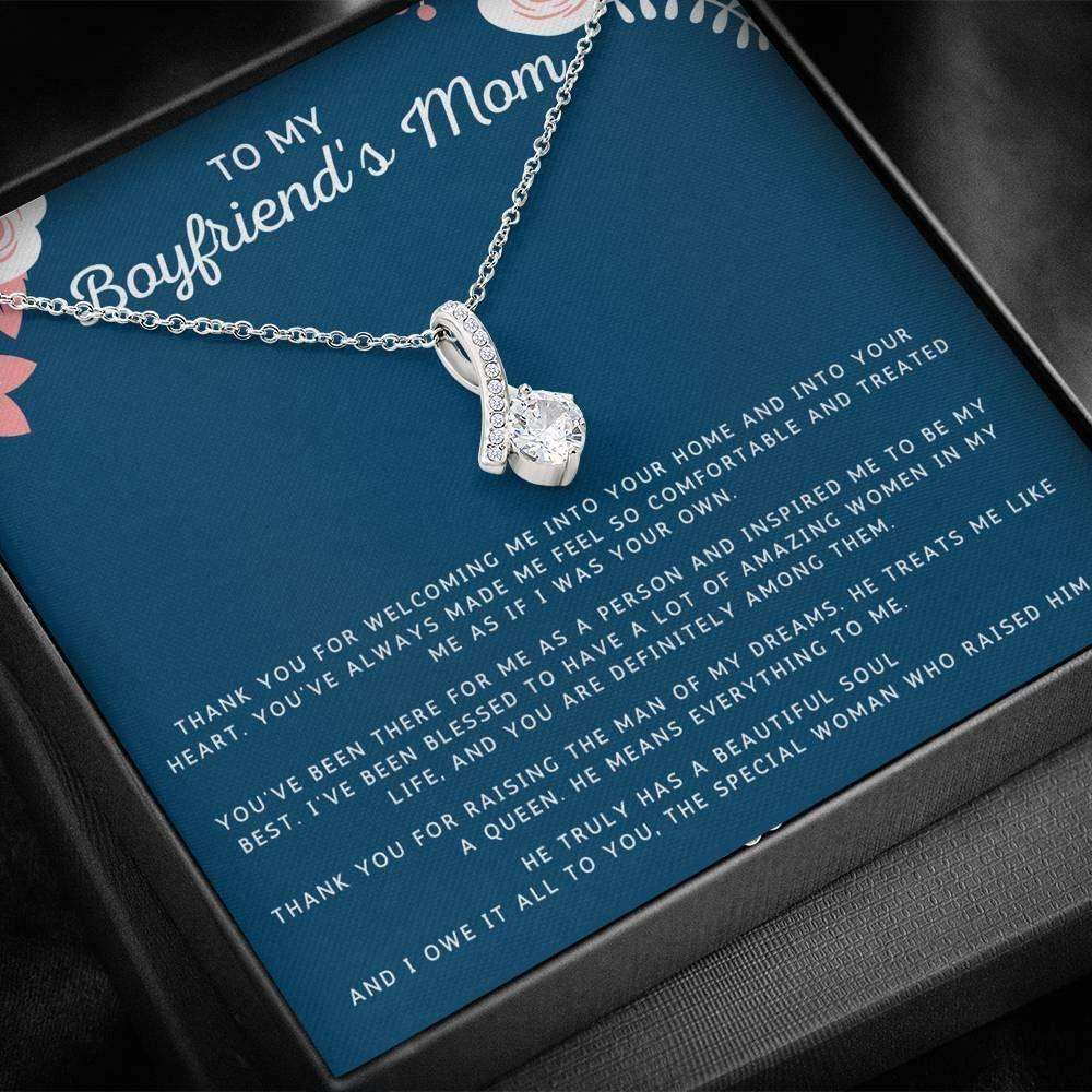 Mom Necklace, Mother-In-Law Necklace, Gift To My Boyfriend’S Mom Necklace, Gift For Future Mother-In-Law Gifts for Mother (Mom) Rakva