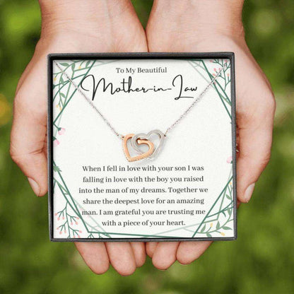 Mom Necklace, Mother-In-Law Necklace Gift, Wedding Day Gift For My Mother-In-Law From Bride Gifts for Mother (Mom) Rakva