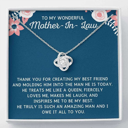 Mom Necklace, Mother-In-Law Necklace, Mother In Law Necklace Gift From Daughter In Law, Mother In Law Gifts For Daughter Rakva