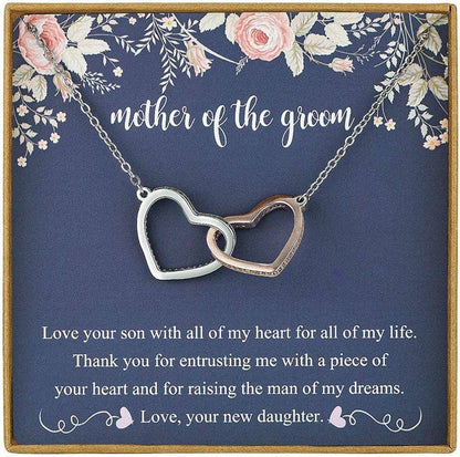 Mom Necklace, Mother-In-Law Necklace, Mother Of The Groom Necklace Gifts, Mother In Law Gifts From Bride, Wedding Day Gifts for Mother (Mom) Rakva