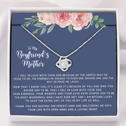 Mom Necklace, Mother-In-Law Necklace, To My Boyfriend’S Mom Gifts Necklace, Boyfriends Mom Birthday Gifts for Mother (Mom) Rakva