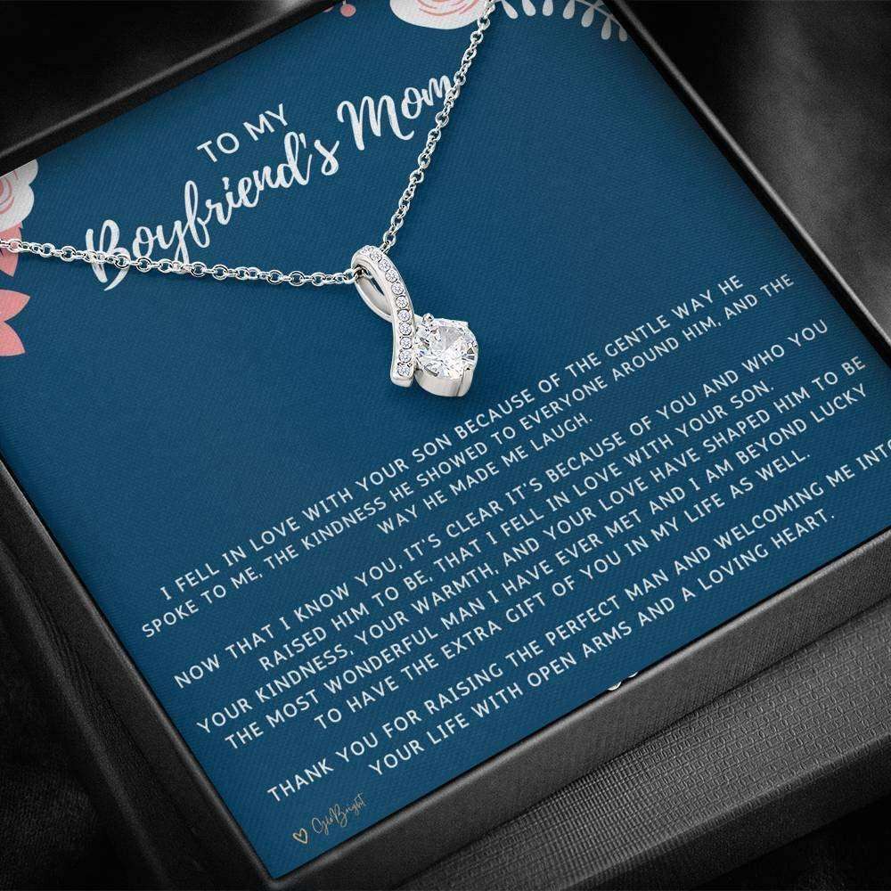 Mom Necklace, Mother-In-Law Necklace, To My Boyfriend’S Mom Gifts Necklace, Gift For Future Mother-In-Law Gifts for Mother (Mom) Rakva