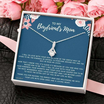 Mom Necklace, Mother-In-Law Necklace, To My Boyfriend’S Mom Necklace, Gift For Boyfriend’S Mom Mother’S Day Gifts for Mother (Mom) Rakva