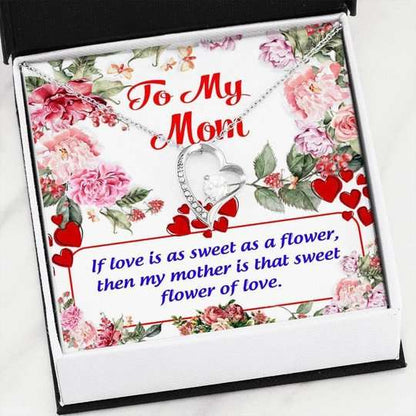 Mom Necklace, Mother Is That Sweet Flower Of Love Forever Love Necklace For Mom Gifts for Mother (Mom) Rakva