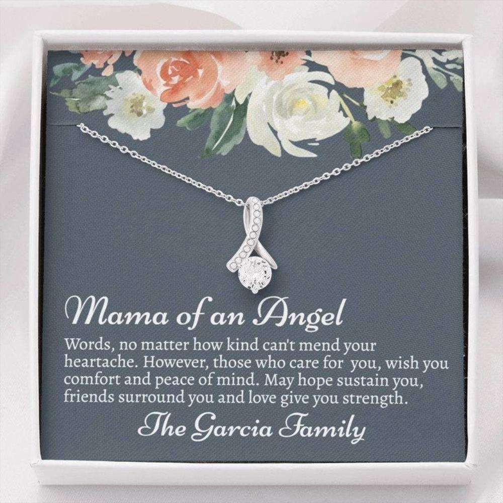 Mom Necklace, Mother Of An Angel Necklace, Mother’S Day Necklace Gift, Wish You Comfort And Peace Of Mind, Alluring Beauty Necklace Gifts for Mother (Mom) Rakva