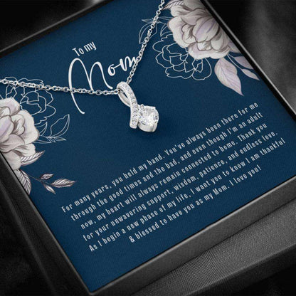 Mom Necklace, Mother Of The Bride Gift From Daughter: Cz Mother Of The Bride Necklace, Mother Daughter Gift Gifts For Daughter Rakva