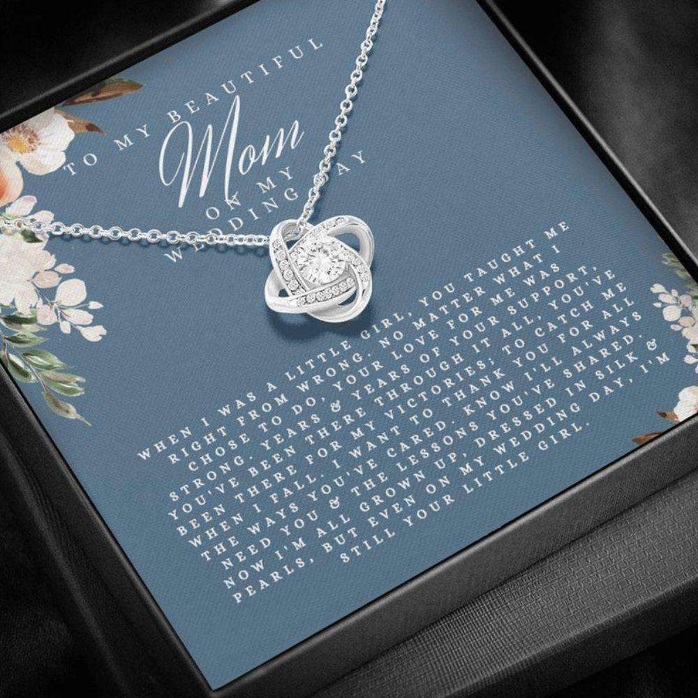 Mom Necklace, Mother Of The Bride Gift From Daughter, Mom Of Bride Present To Mom From Bride, Mother Of The Bride Necklace Gifts For Daughter Rakva