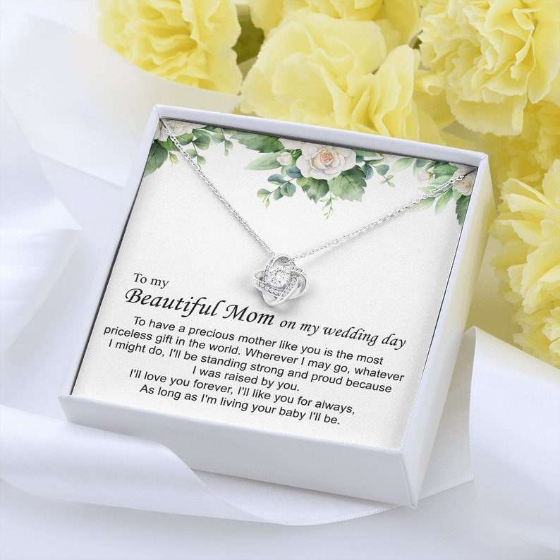 Mom Necklace, Mother Of The Bride Gift From Daughter Mother Of The Bride Necklace From Bride Gift Mom Of Bride Present To Mom Necklace Gifts For Daughter Rakva