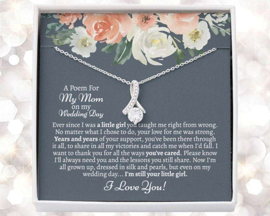 Mom Necklace, Mother Of The Bride Necklace, Best Mother Of The Bride Gift, Mother Of The Bride Gift Gift, Gift For Mom On My Wedding Day Gifts for Mother (Mom) Rakva