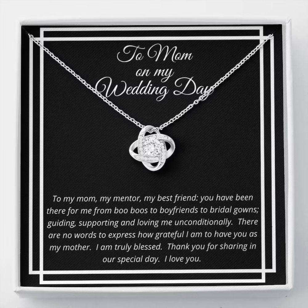 Mom Necklace, Mother Of The Bride Necklace Gift From Daughter, Gratitude Gift From Bride Gifts For Daughter Rakva