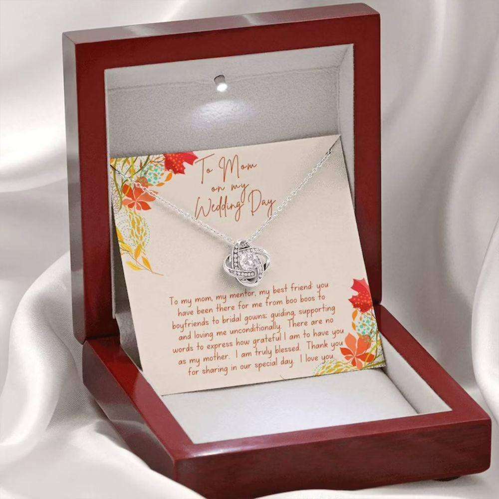 Mom Necklace, Mother Of The Bride Necklace Gift From Daughter, Gratitude Gift From Bride Gifts For Daughter Rakva