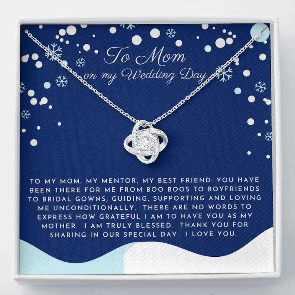 Mom Necklace, Mother Of The Bride Necklace Gift From Daughter, Gratitude Gift From Bride Gifts For Daughter Rakva