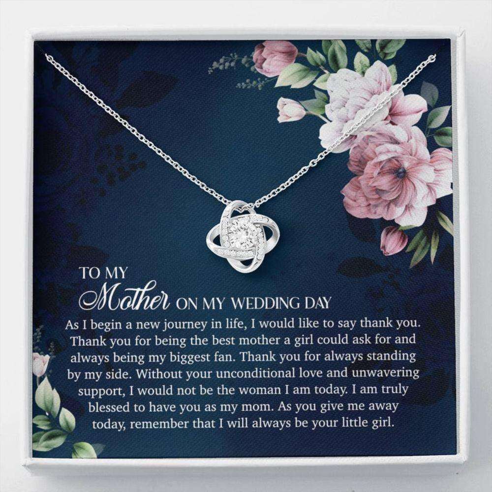 Mom Necklace, Mother Of The Bride Necklace Gift From Daughter, Wedding Day Gift For Mom From Bride Gifts For Daughter Rakva