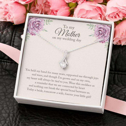 Mom Necklace, Mother Of The Bride Necklace Gift, Wedding Day Gift For Mother From Daughter Gifts For Daughter Rakva