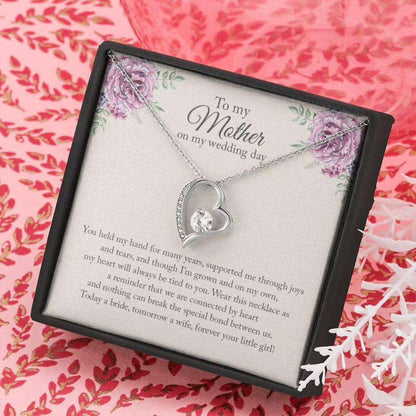 Mom Necklace, Mother Of The Bride Necklace Gift, Wedding Day Gift For Mother From Daughter Gifts For Daughter Rakva