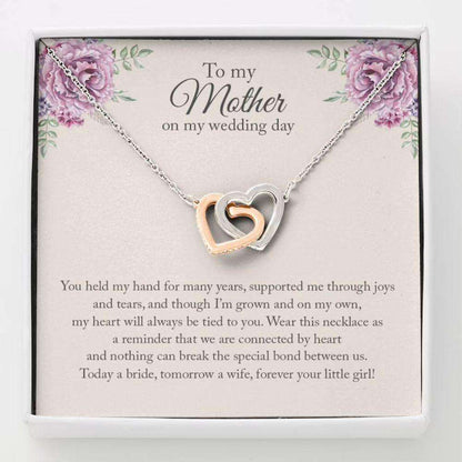 Mom Necklace, Mother Of The Bride Necklace Gift, Wedding Day Gift For Mother From Daughter Gifts For Daughter Rakva