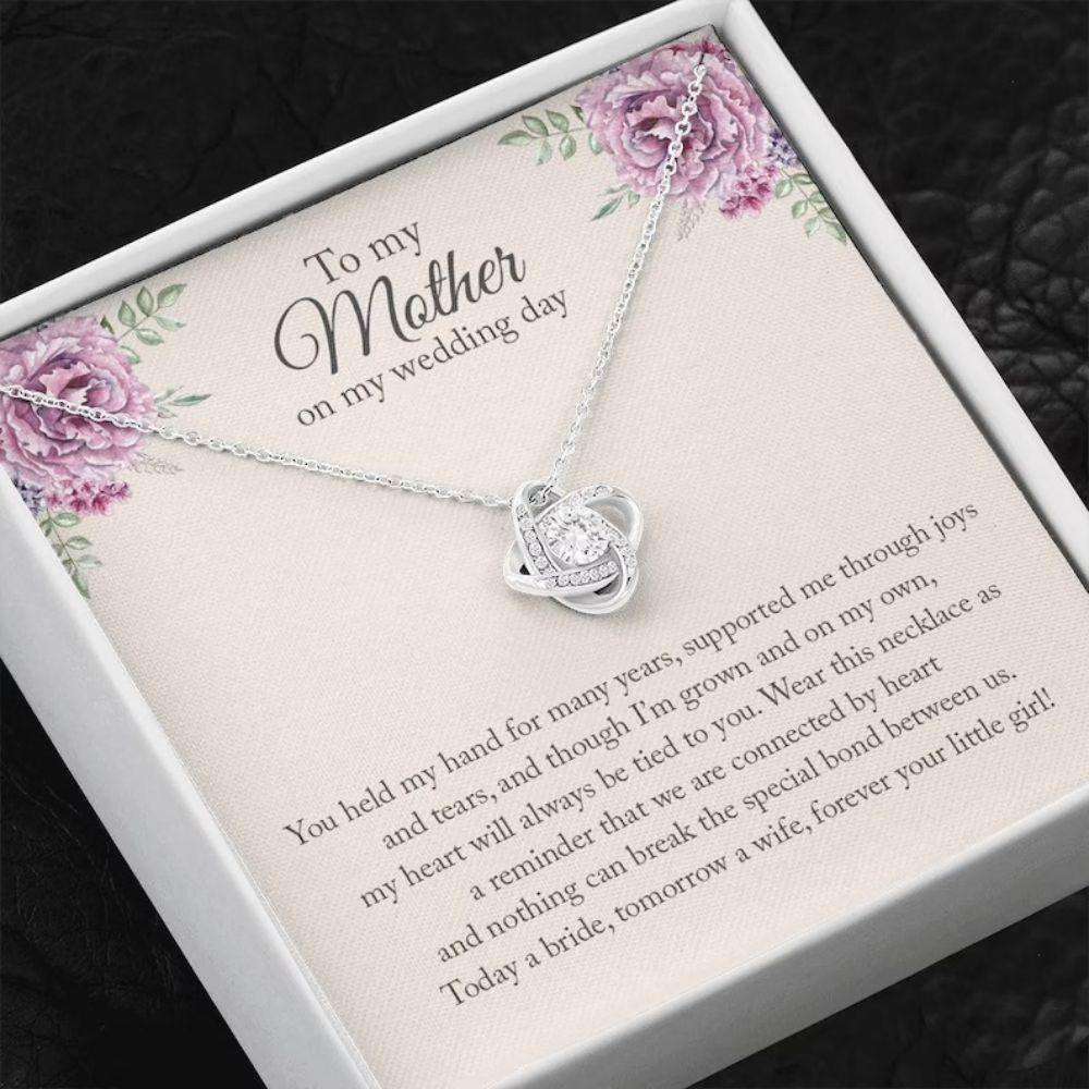 Mom Necklace, Mother Of The Bride Necklace Gift, Wedding Day Gift For Mother From Daughter Gifts For Daughter Rakva