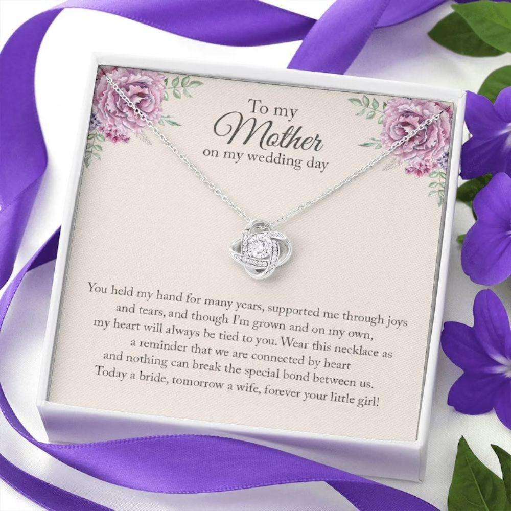 Mom Necklace, Mother Of The Bride Necklace Gift, Wedding Day Gift For Mother From Daughter Gifts For Daughter Rakva