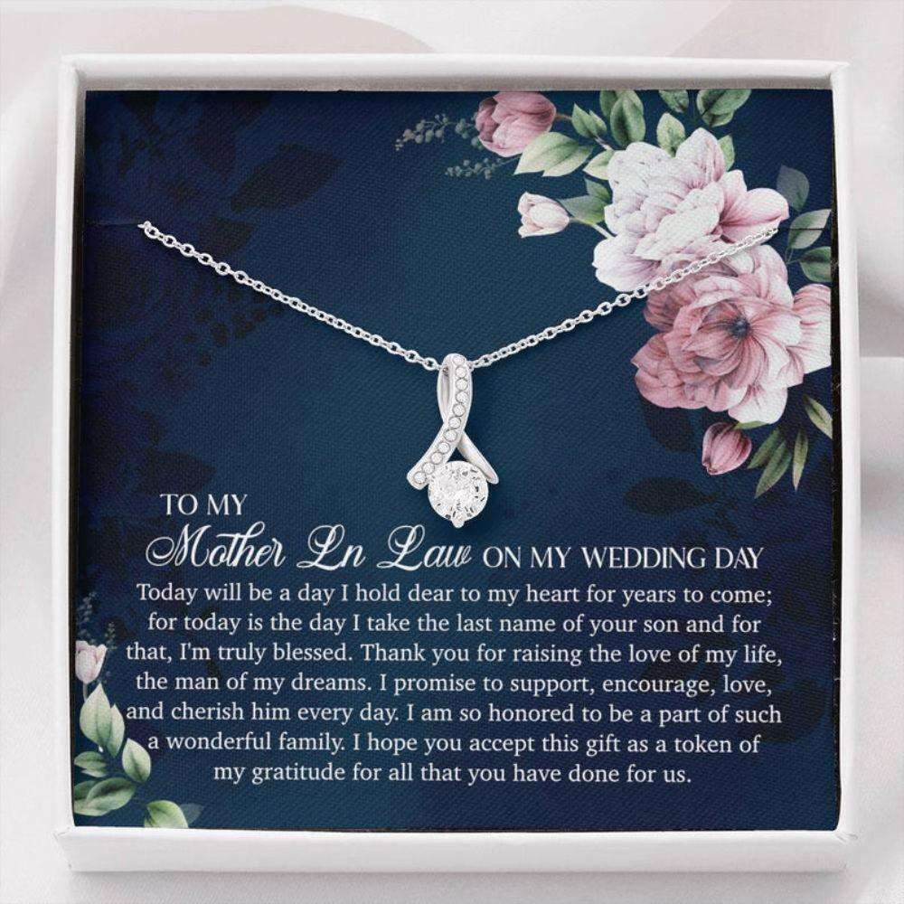 Mom Necklace, Mother Of The Groom Necklace Gift From Bride, Wedding Gift For Mother In Law Gifts for Mother (Mom) Rakva