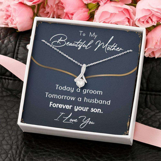 Mom Necklace, Mother Of The Groom Necklace, Gift From Son To Mother On Wedding Day Gifts for Mother (Mom) Rakva