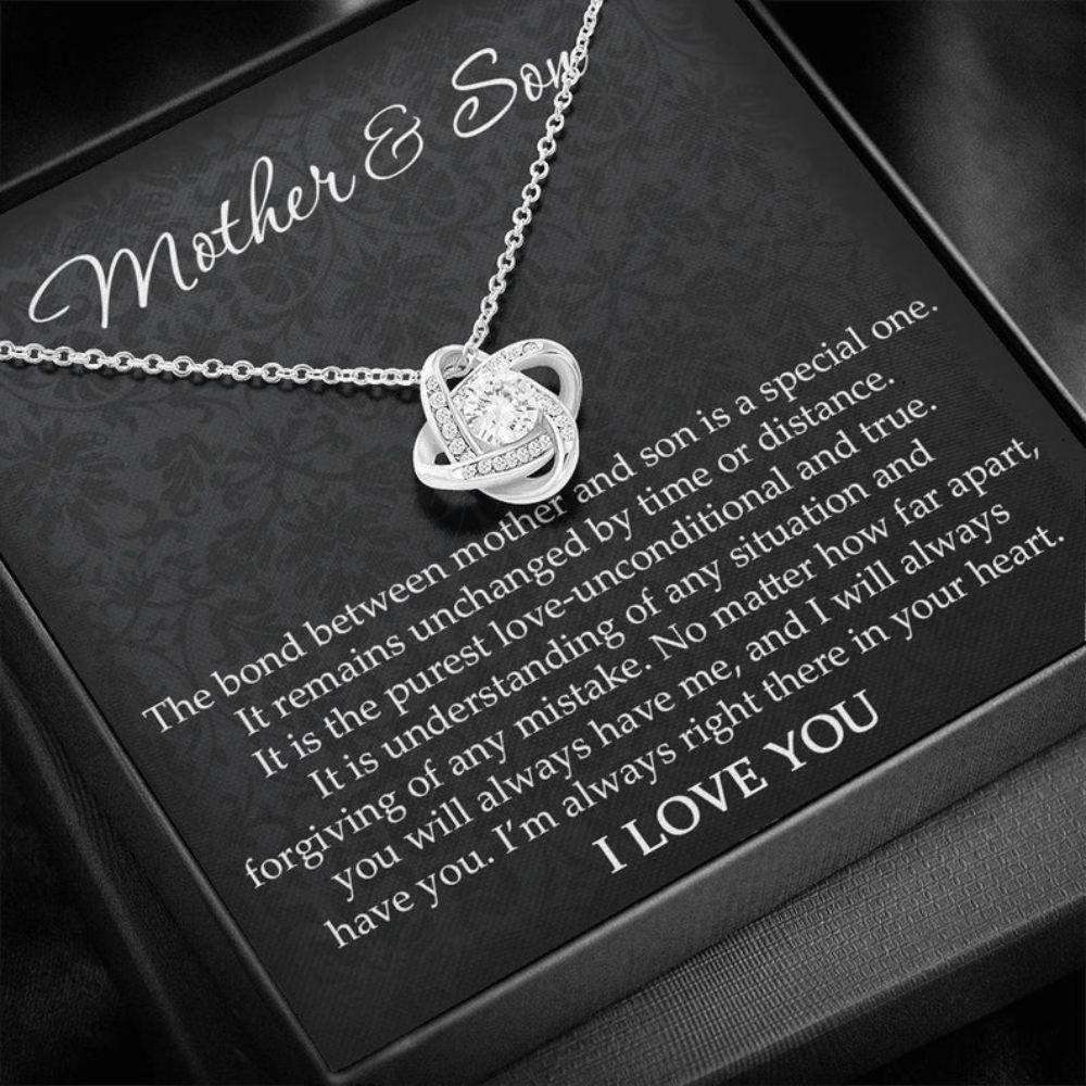 Mom Necklace, Mother & Son Gift, Mom Gift From Son, Gift For Mom From Son, Sentimental Gifts For Mom From Son Gifts for Mother (Mom) Rakva