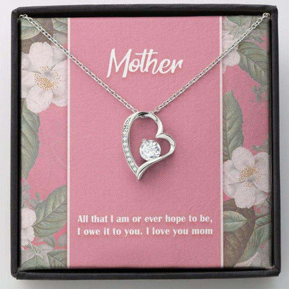 Mom Necklace, Mother’S Day Forever Love Necklace Gift For Mom, I Owe It To You, I Love You Mom Necklace Gifts for Mother (Mom) Rakva