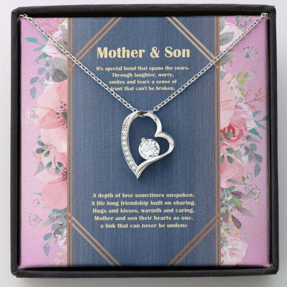 Mom Necklace, Mother’S Day Forever Love Necklace, Mother And Son Necklace, Mother’S Day Necklace Gift Gifts for Mother (Mom) Rakva