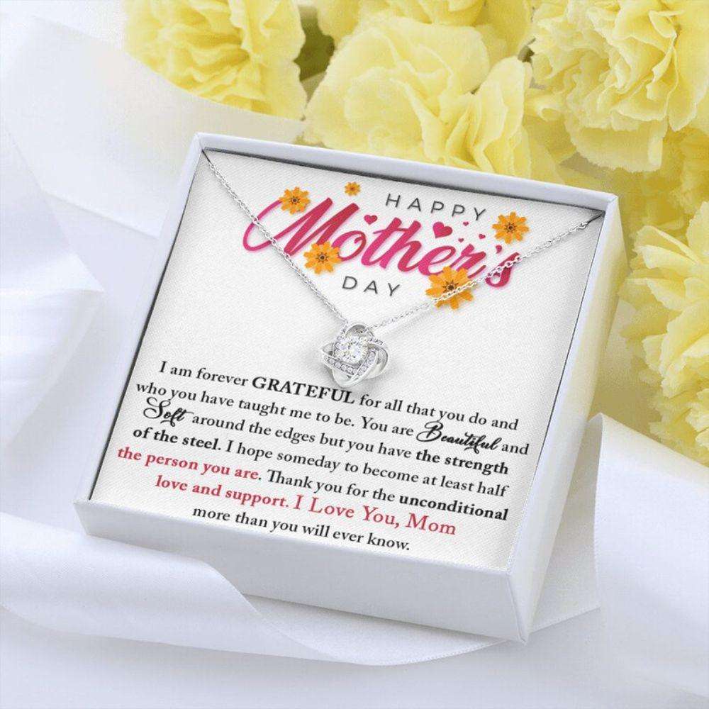 Mom Necklace, Mother’S Day Gift, Daughter To Mother Gift, Mother Love Knot Necklace, To My Mom Gift, Mother Jewelry, Happy Mothers Day Gifts For Daughter Rakva