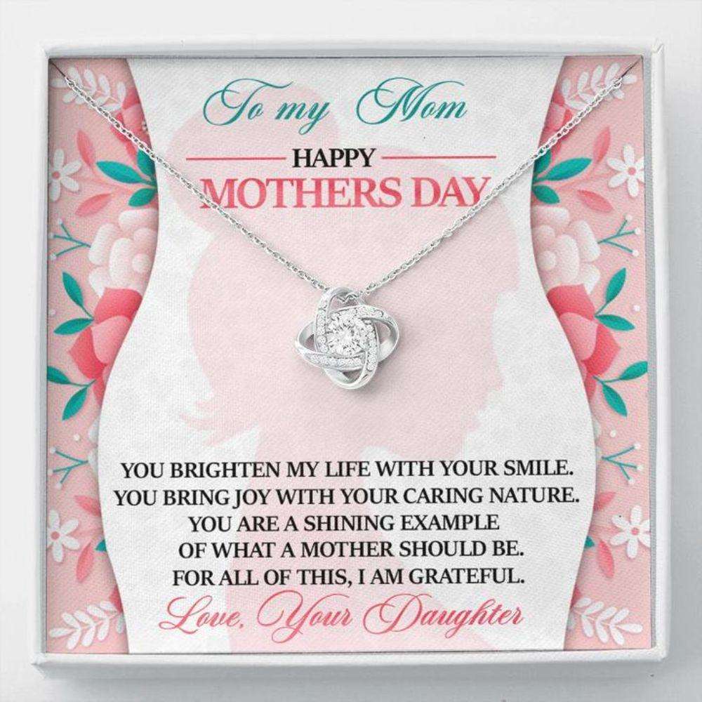 Mom Necklace, Mother’S Day Gift “ To Mom From Daughter Necklace “ You Brighten “ Gift Necklace Message Card Gifts For Daughter Rakva