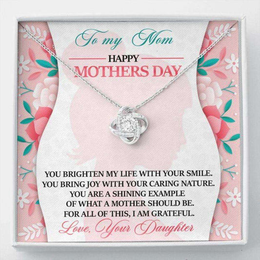 Mom Necklace, Mother’S Day Gift “ To Mom From Daughter Necklace “ You Brighten “ Gift Necklace Message Card Gifts For Daughter Rakva