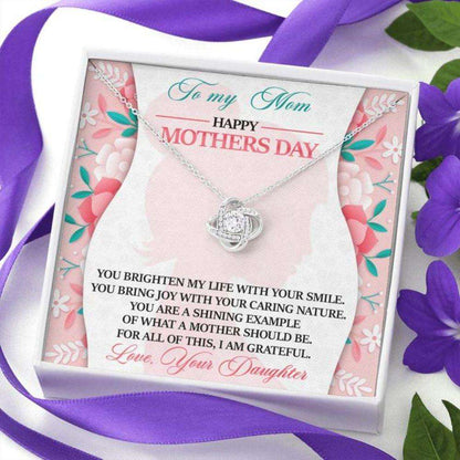 Mom Necklace, Mother’S Day Gift “ To Mom From Daughter Necklace “ You Brighten “ Gift Necklace Message Card Gifts For Daughter Rakva