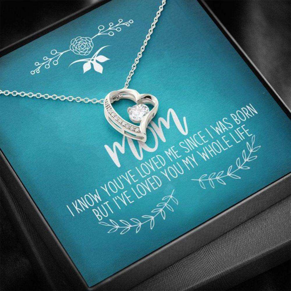 Mom Necklace, Mother’S Day Necklace Gift, I Knew You’Ve Loved Me Since I Was Born Necklace, Mom Gift, Necklace Gift For Mom Gifts for Mother (Mom) Rakva