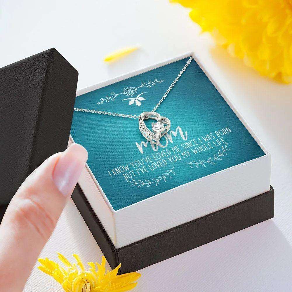 Mom Necklace, Mother’S Day Necklace Gift, I Knew You’Ve Loved Me Since I Was Born Necklace, Mom Gift, Necklace Gift For Mom Gifts for Mother (Mom) Rakva