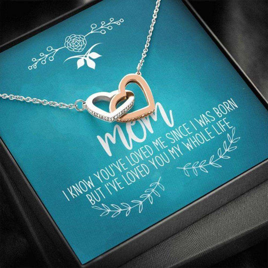 Mom Necklace, Mother’S Day Necklace Gift, I Knew You’Ve Loved Me Since I Was Born Necklace, Mom Gifts, Necklace Gift For Mom Gifts for Mother (Mom) Rakva