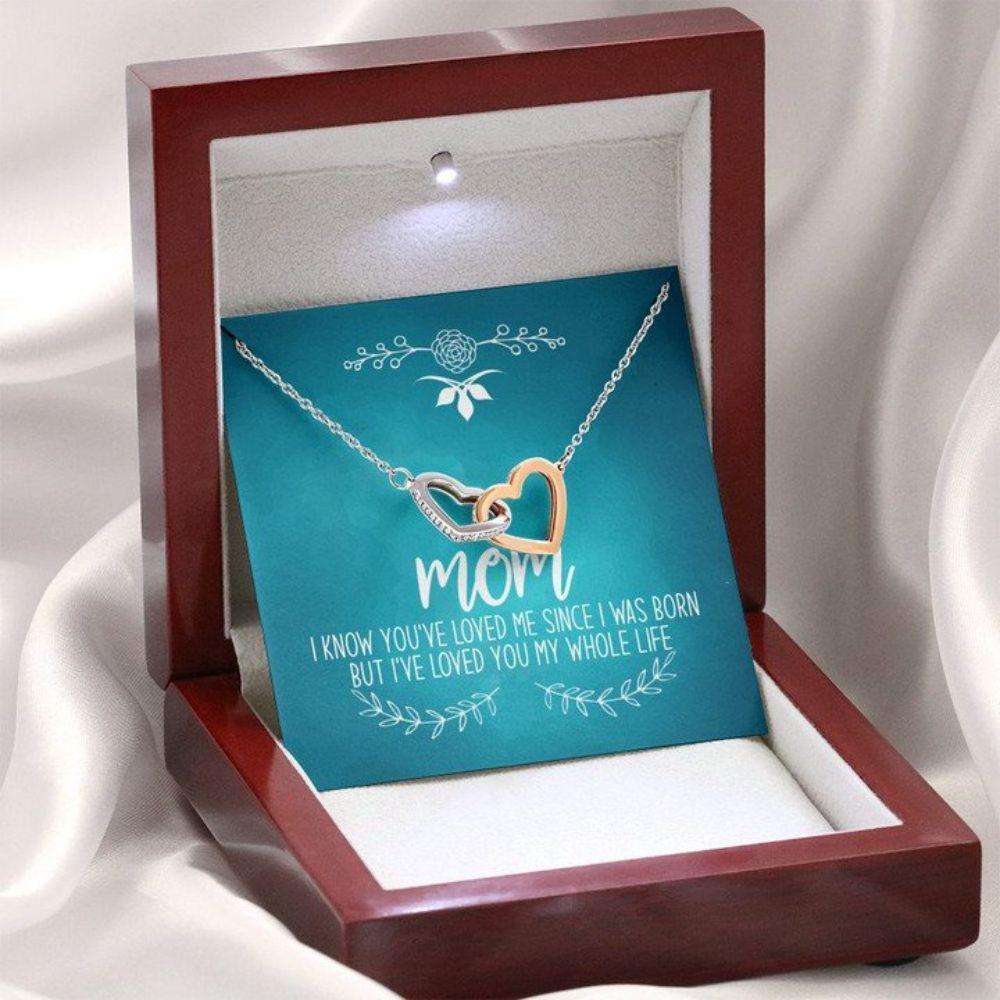 Mom Necklace, Mother’S Day Necklace Gift, I Knew You’Ve Loved Me Since I Was Born Necklace, Mom Gifts, Necklace Gift For Mom Gifts for Mother (Mom) Rakva