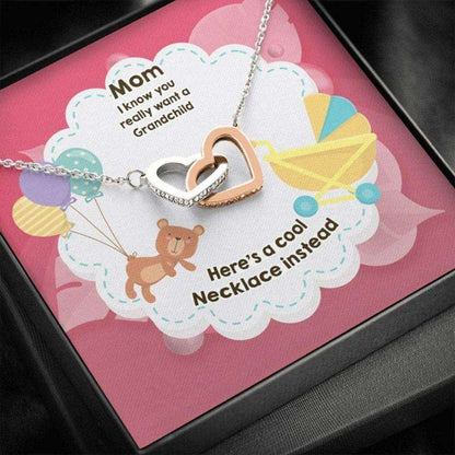 Mom Necklace, Mother’S Day Necklace Gift, I Know You Really Want A Grandchild Necklace, Mom Gifts, Hearts Necklace Gift For Mom Gifts for Mother (Mom) Rakva