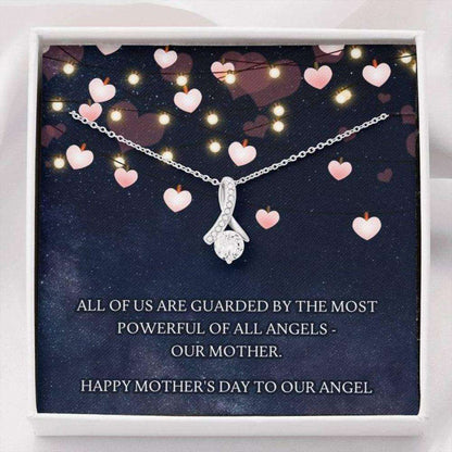 Mom Necklace, Mother’S Day Necklace Gift, Mom Jewelry, Mom Thank You Gift, Guarded By Angel, Alluring Beauty Necklace Gift For Mom Gifts for Mother (Mom) Rakva