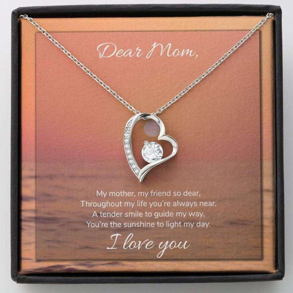 Mom Necklace, Mother’S Day Necklace Gift, Mom Thank You Gift, Sunshine Light Day, Forever Love Necklace Gift For Mom Gifts for Mother (Mom) Rakva