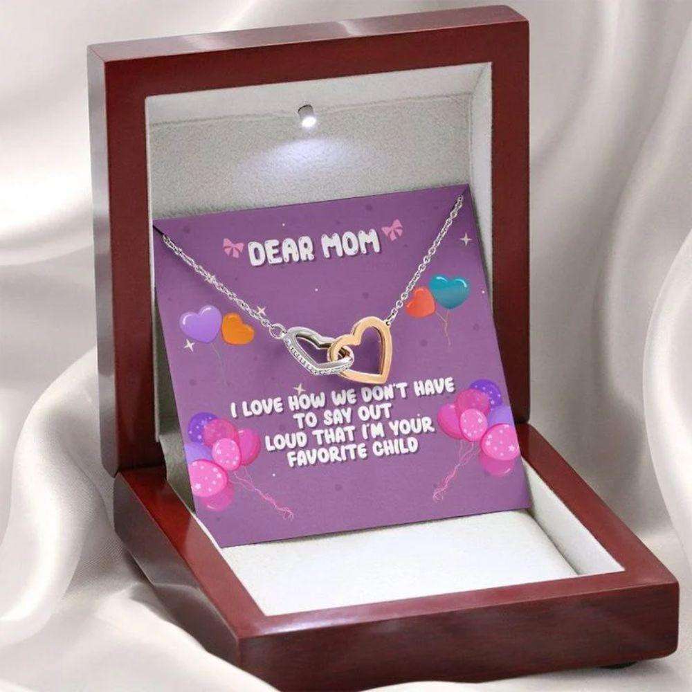 Mom Necklace, Mother’S Day Necklace, I’M Your Favorite Child Necklace, Mom Gifts, Gift For Mom, Mother Daughter Gift Gifts For Daughter Rakva